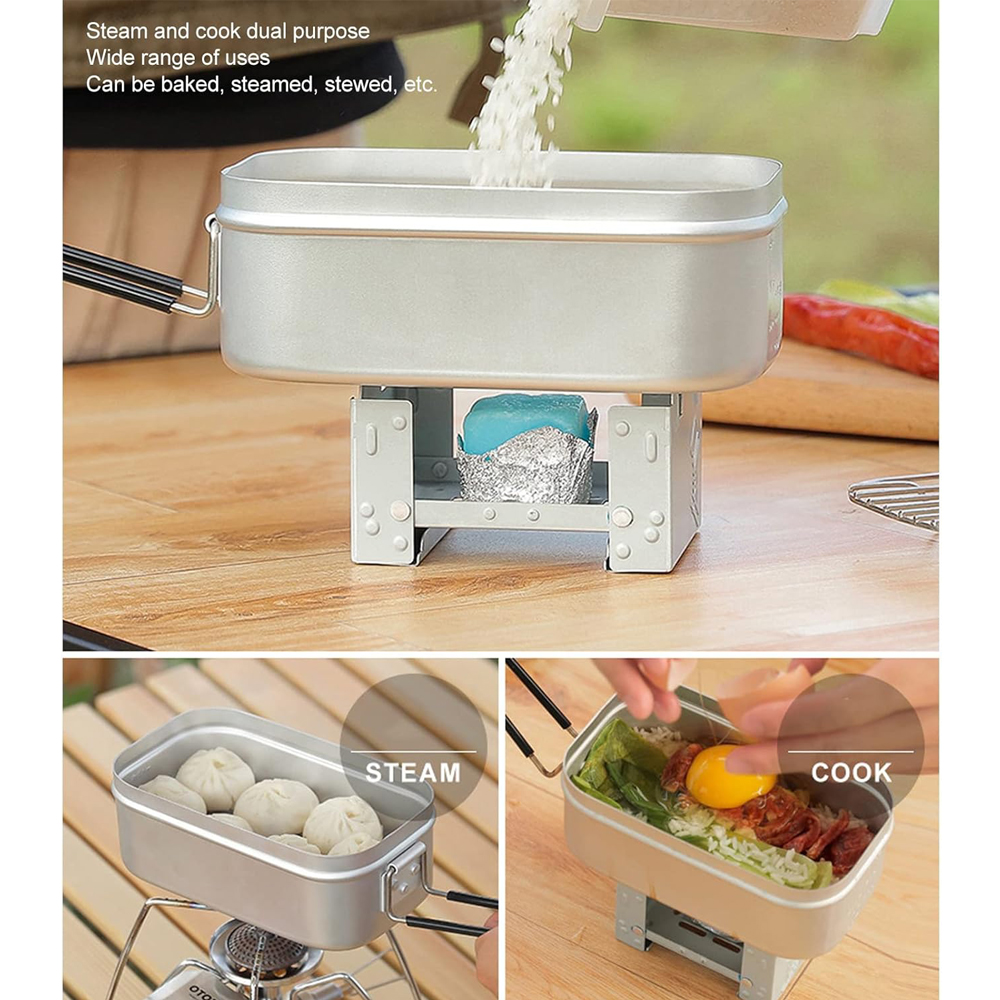 Foldable Bento Box Handle, Lun - Camping Outdoor Cooking Set reseña y precio