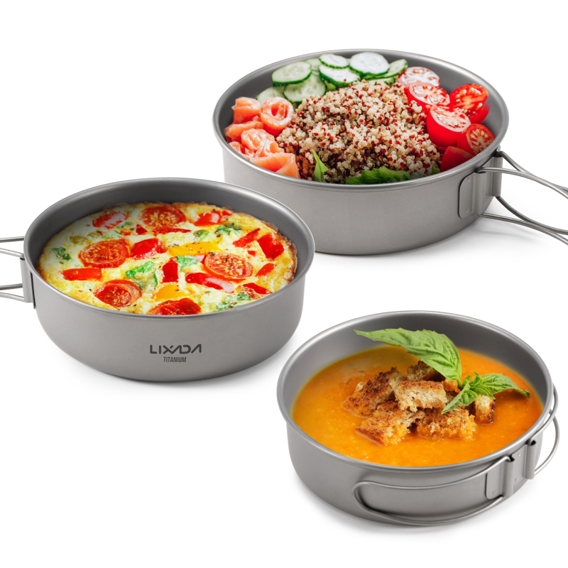 Lixada Titanium Bowls Ultralig - Camping Cooking Tray reseña y precio