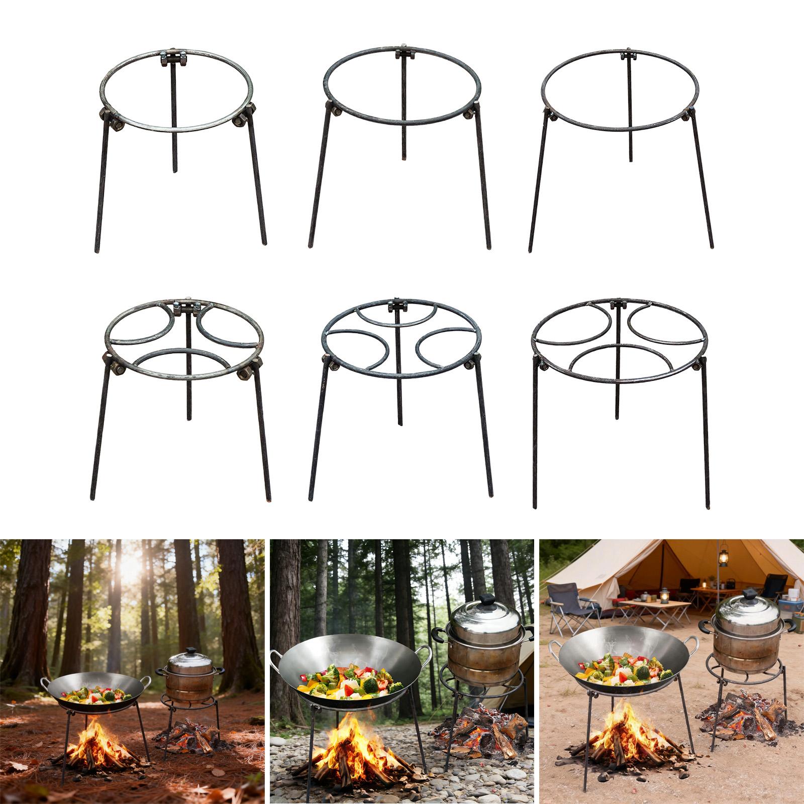 Folding Campfire Tripod Durabl - Camping Cooking Open Fire reseña y precio