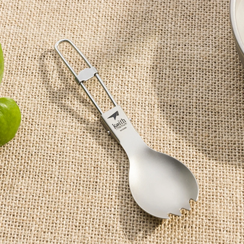 Keith Titanium Spork Foldable  - Camping Cooking Tray reseña y precio