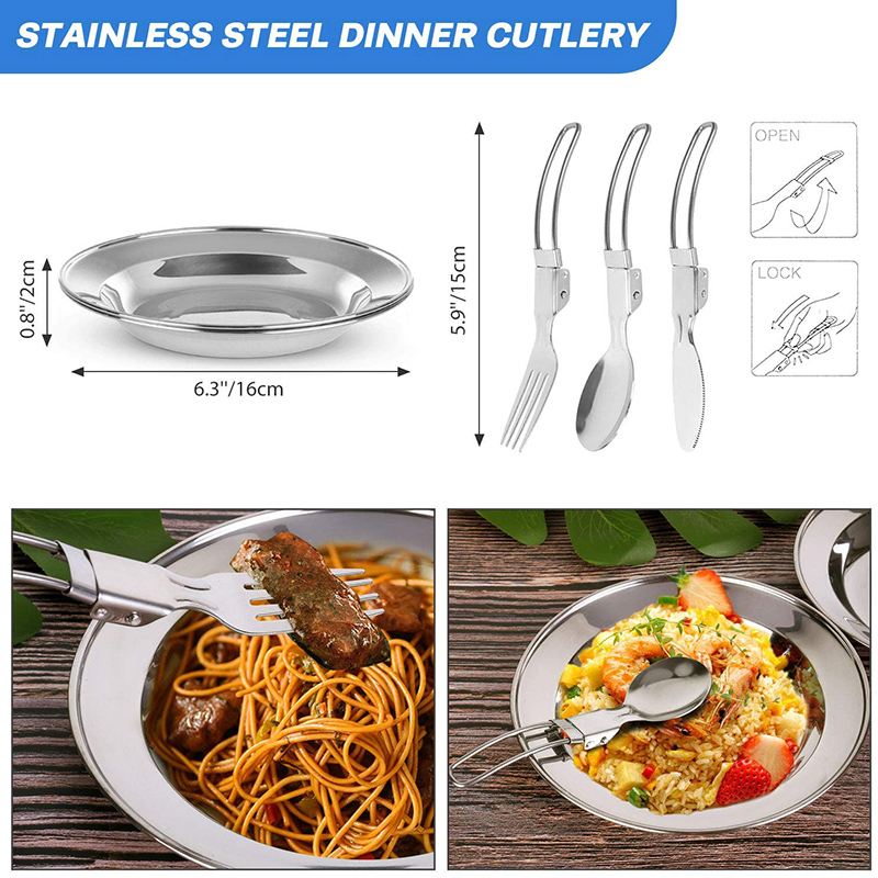 1 Set Outdoor Pot Pan Camping  - Camping Cooking Pots And Pans Set reseña y precio