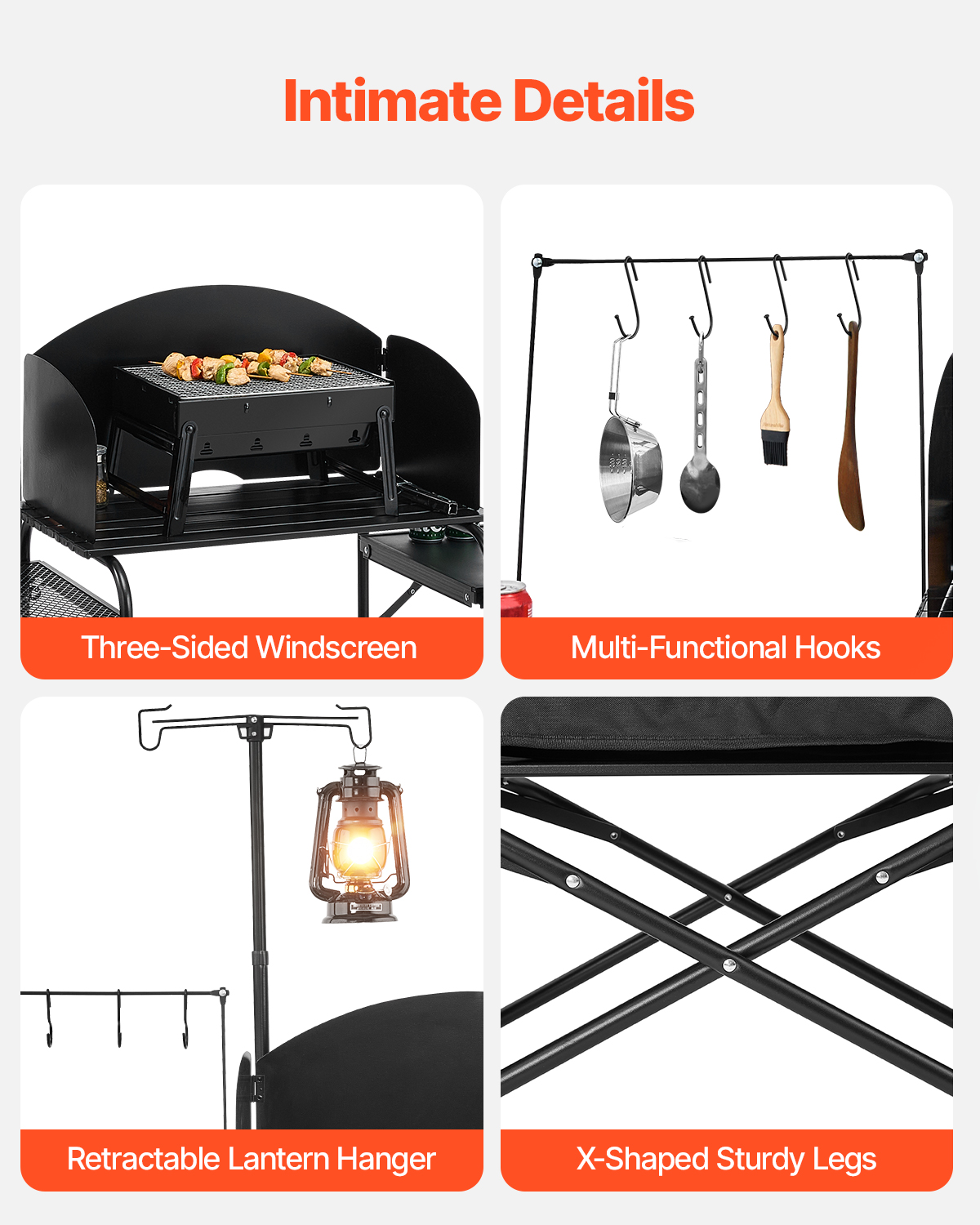 SucceBuy Camping Kitchen Table - Camping Cooking Cupboard reseña y precio
