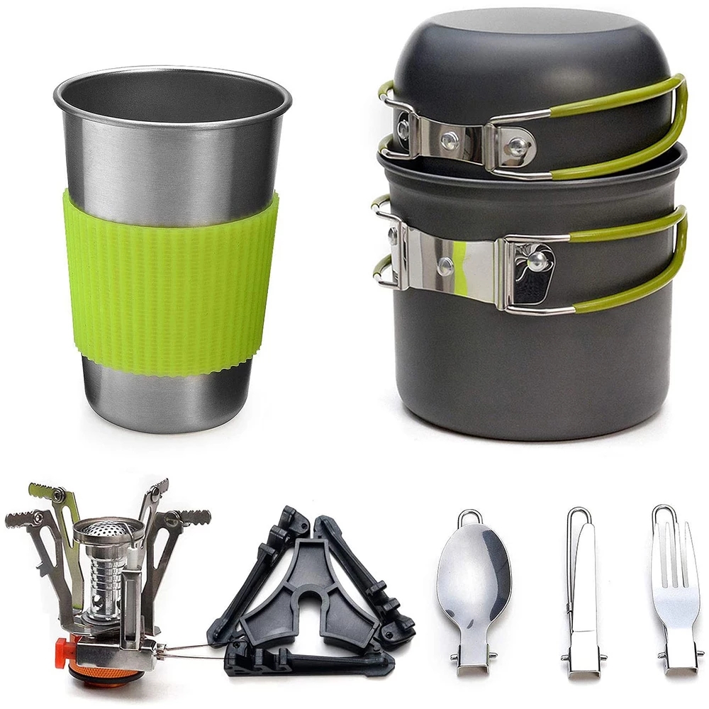 Camping Cookware Kit with Stov - Camping Cooking Organizer reseña y precio
