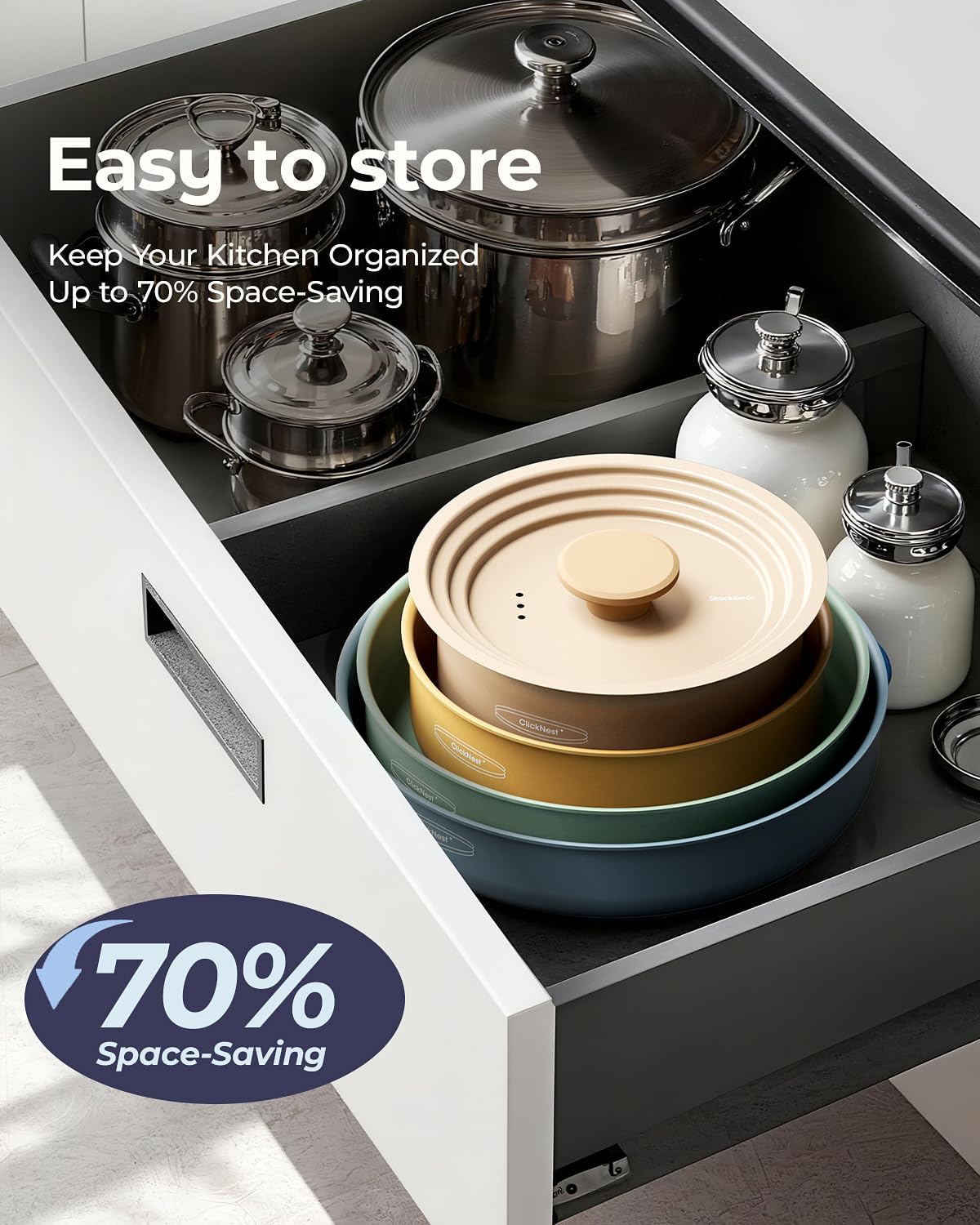 Ceramic Cookware Set, Detachab - Camping Cooking Pots And Pans Set reseña y precio