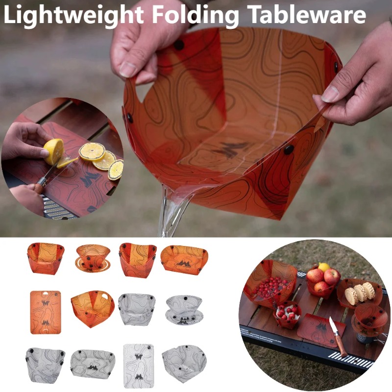 Foldable Camping Tableware Por - Camping Cooking Plate reseña y precio