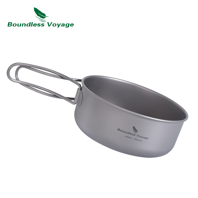 Boundless Voyage Titanium Pot  - Camping Cooking Pots And Pans Set reseña y precio