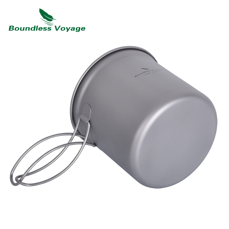 Boundless Voyage Titanium Pot  - Camping Cooking Pots And Pans Set reseña y precio
