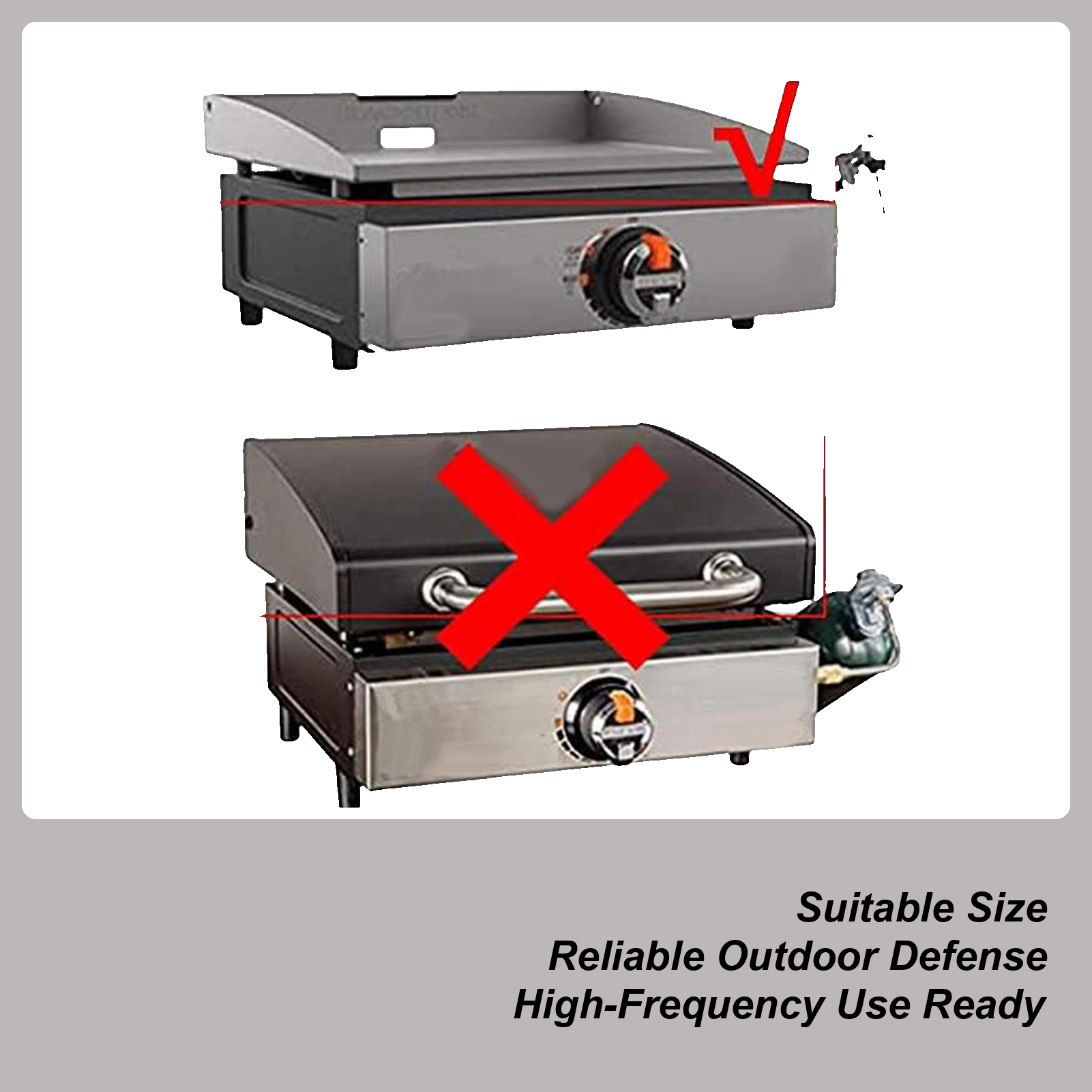 Grilling Cover Heavy Duty Wate - Camping Cooking Griddle reseña y precio