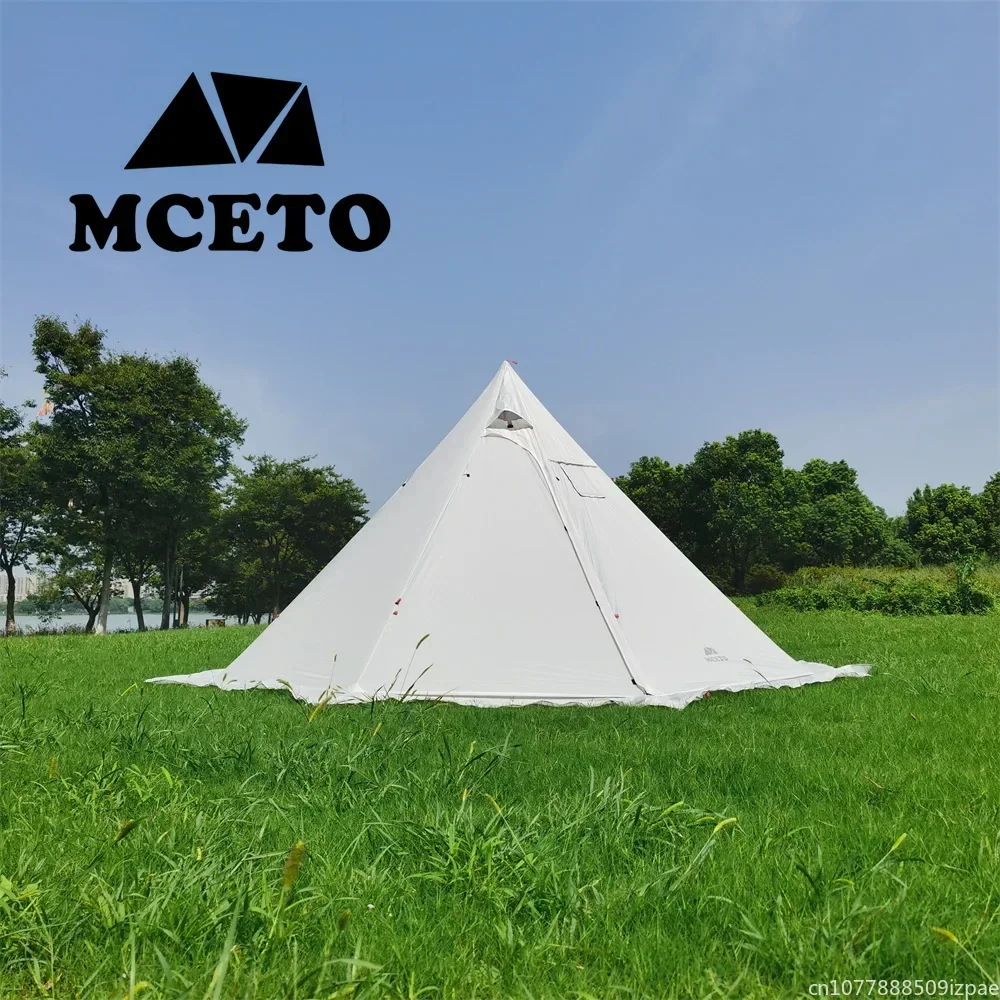 hot Pyramid Tent With Snow Ski - Camping Cooking Snow reseña y precio