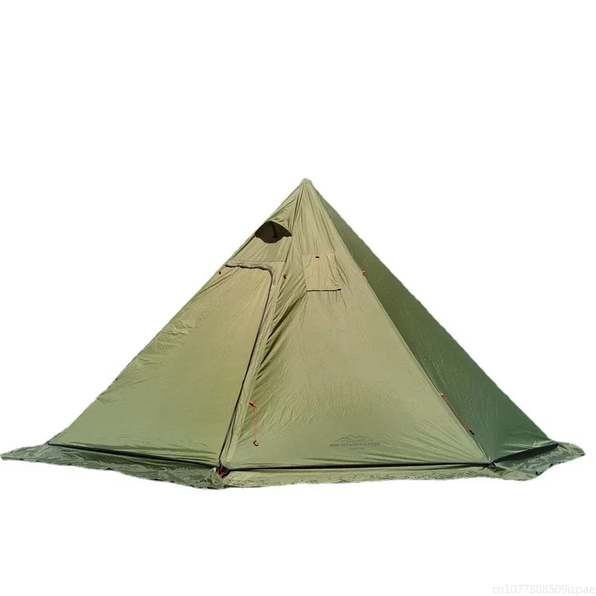hot Pyramid Tent With Snow Ski - Camping Cooking Snow reseña y precio